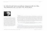 A Minimal Intervention Approach to the Treatment of a ...