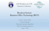 Breakout Session- Business Office Technology (BOT)