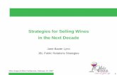 Strategies for Selling Wines in the Next Decade