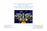 Seventh Sunday of Easter May 16, 2021 Divine Service ...