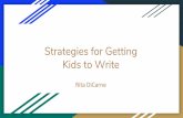 Strategies for Getting Kids to Write