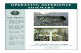Operating Experience Summary 2002-18 - Energy