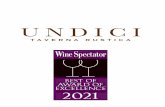 Undici Wine List 2021