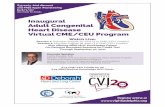 Inaugural Adult Congenital Heart Disease Virtual CME/CEU ...