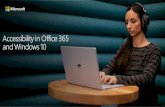 Accessibility in Office 365 and Windows 10