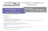 Welcome to Trinity Lutheran Church