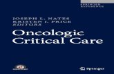 ˇ˘˙˛˝ . ˆˇ˘ ˝ ˜˚˛˝˙ˆˇ Oncologic Critical Care