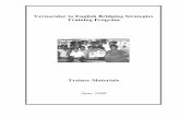 Vernacular to English Bridging Strategies Training Program