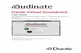 Dante Virtual Soundcard User Guide