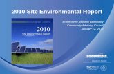 2010 Site Environmental Report - BNL