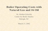 Boiler Operating Costs with #6 Oil and Natural Gas