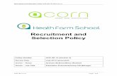 Recruitment and Selection Policy - Heath Farm