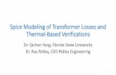 Spice modelling of the transformer losses and the thermal ...