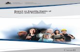 Report on Equality Rights of People with Disabilities