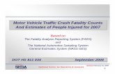 Motor Vehicle Traffic Crash Fatality Counts And Estimates ...