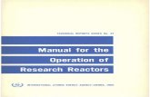 Manual for the Operation of Research Reactors