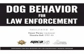 SUPPLEMENT FOR DOG BEHAVIOR FOR LAW ENFORCEMENT …