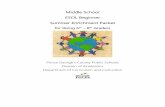 Middle School ESOL Beginner Summer Enrichment Packet