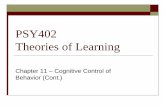 PSY402 Theories of Learning - CPP