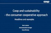 Coop and sustainability - the consumer cooperative approach
