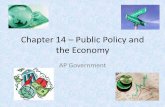 Chapter 14 – Public Policy and the Economy