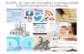 AQA A Level English Language Okehampton College