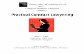 Practical Contract Lawyering - OSB PLF