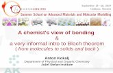 A chemist's view of bonding - IJS