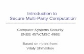 Introduction to Secure Multi-Party Computation