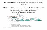 Facilitator’s Packet for The Essential Skill of ...