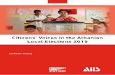 Citizens’ Voices in the Albanian Local Elections 2015