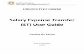 Salary Expense Transfer User Guide