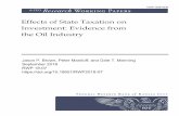 Effects of State Taxation on Investment: Evidence from the ...