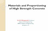 Materials and Proportioning of High Strength Concrete