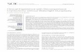 Clinical Experience with Decompressive Craniectomy without ...