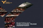 RECRUITMENT PACK WELCOME TEAM ASSISTANT