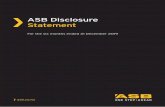 ASB Disclosure Statement