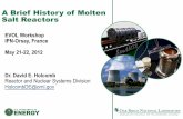 A Brief History of Molten Salt Reactors