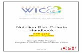 Nutrition Risk Criteria Handbook