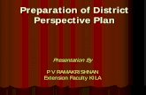 Preparation of District Perspective Plan