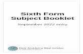 Sixth Form Subject Booklet
