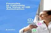 Formulas to Calculate the Value of HR Automation