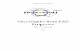 Data Import from CAD Programs
