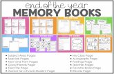 end of the year MEMORY BOOKS