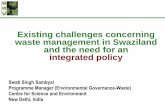 Existing challenges concerning waste management in ...