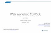 Web Workshop COMSOL - ICPS2017