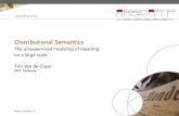 Distributional Semantics - The unsupervised modeling of ...