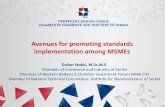 Avenues for promoting standards implementation among MSMEs