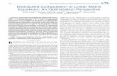 Distributed Computation of Linear Matrix Equations: An ...