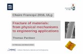 Fracture of materials: from physical mechanisms to ...